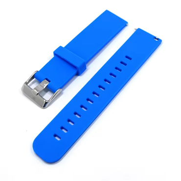 Klockarmband Gummiblå 2-delat
