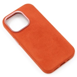 iPhone 14 Pro Alcantara Magsafe Fodral Orange