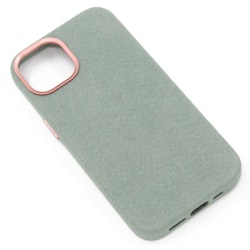 iPhone 14 Alcantara Magsafe Fodral Ljusgrön