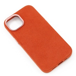 iPhone 14 Alcantara Magsafe Fodral Orange