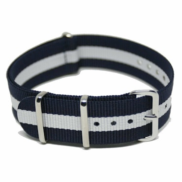 Nato strap Blå/vit