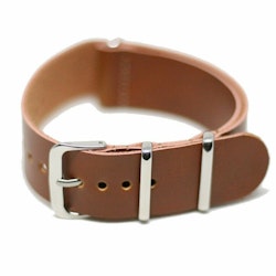 Nato strap i konstläder Brun