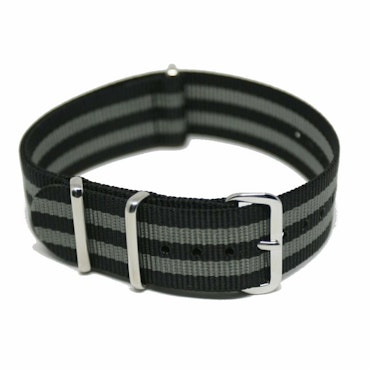 Nato strap Svart/grå