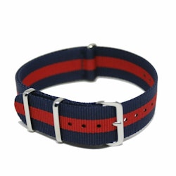 Nato strap blå/röd