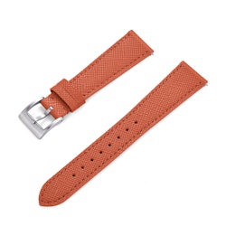 Saffiano Läderrem Orange