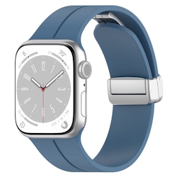 Gummiband för Apple Watch Stål 42/44/49mm Blå