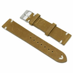 Veganskt läder 22mm Ljusbrunt