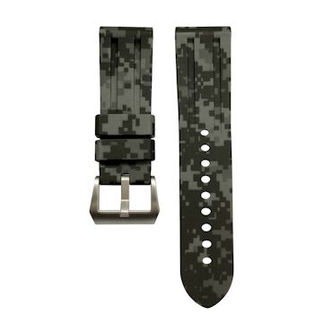 Horus 24mm gummiband - Mörkgrå digital kamouflage