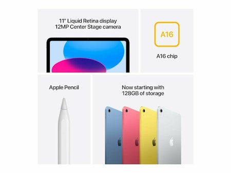 Apple iPad A16 Wi-Fi 11 256GB Blå