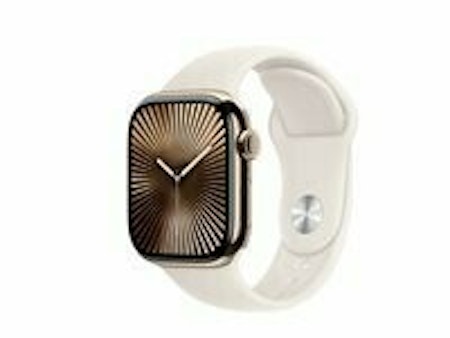 Apple Watch Series 10 (GPS + Cellular) 42 mm Beige Guld Smart ur