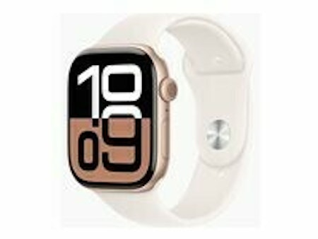 Apple Watch Series 10 (GPS) 46 mm Pink Hvid Smart ur