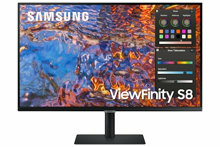 Samsung ViewFinity S8 S32B800PXP 32 3840 x 2160 (4K) HDMI DisplayPort USB-C 60Hz  Dockingskærm