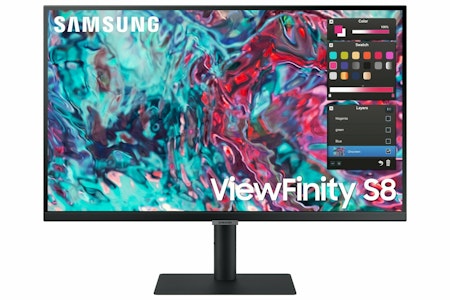 Samsung ViewFinity S8 S27B800TGU 27 3840 x 2160 (4K) Thunderbolt 4 HDMI 60Hz Pivot Skærm