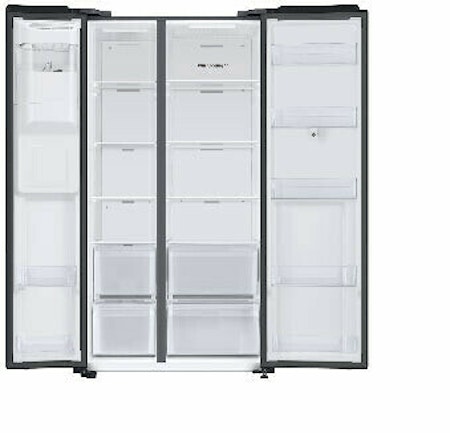 Samsung Family Hub Køleskab/fryser 389liter Klasse E 225liter Fritstående Black DOI