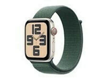 Apple Watch SE (GPS + Cellular) 44 mm Grøn Sølv Smart ur