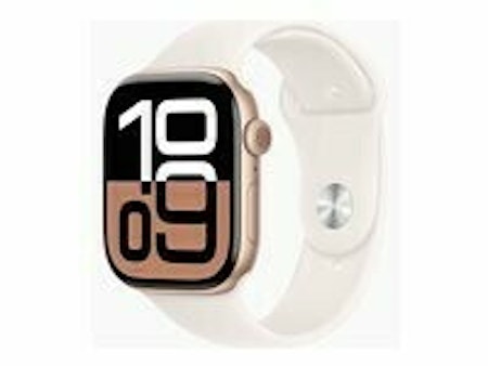 Apple Watch Series 10 (GPS + Cellular) 46 mm Pink Hvid Smart ur