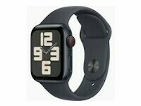 Apple Watch SE (GPS + Cellular) 40 mm Sort Smart ur