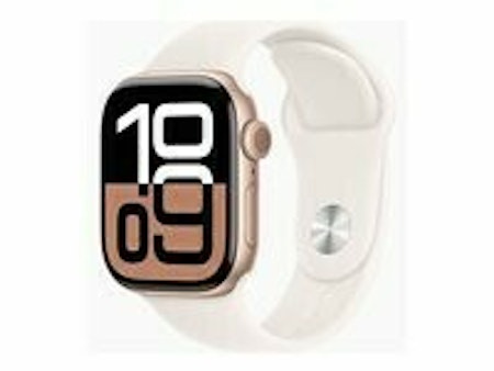 Apple Watch Series 10 (GPS + Cellular) 42 mm Pink Hvid Smart ur