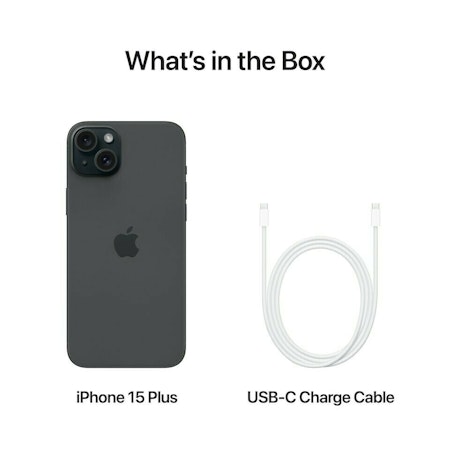 Apple iPhone 15 Plus 6,7 128GB - Sort