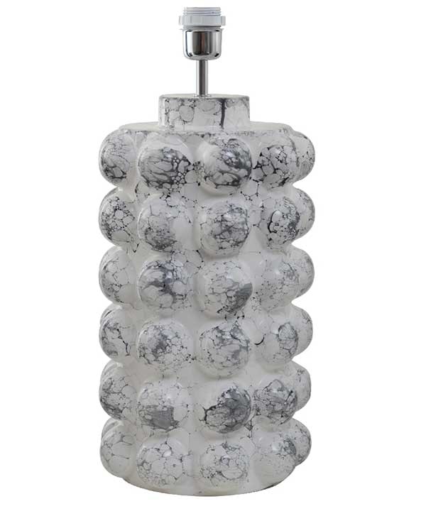 BUBBELS LAMPFOT - VIT MARMOR - 49 CM