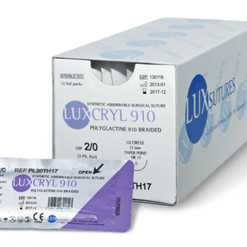 LuxCrul 910 resorberbar sutur 2/0 - 10/0