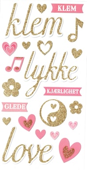 Lykke - 22 klistremerker