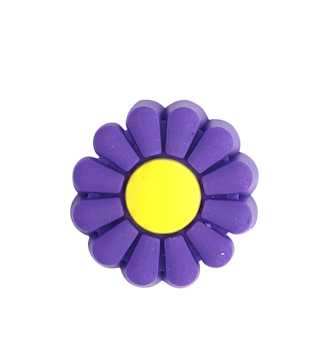 Lilla blomst - brillepynt 1 stk.