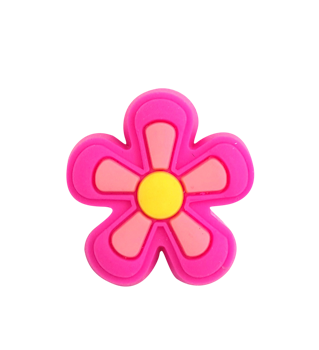 Rosa blomst - brillepynt 1 stk.