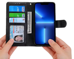 Graviera Læder Flip Cover til iPhone 14 Pro Max