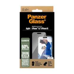 PanzerGlass Screen Protector Apple iPhone 16 6.1" | Classic Fit