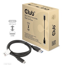 Club 3D CAC-1523 USB 3.1 Gen 2 USB-C til USB-A 60W Kabel Sort