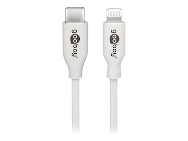 Goobay Lightning-kabel 2m hvid MFi