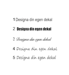 Designa din egen dekal