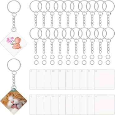 5-pack DIY nyckelringar