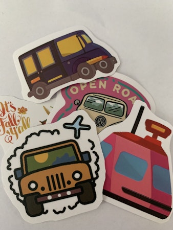 5-pack klistermärken tema fordon&transport