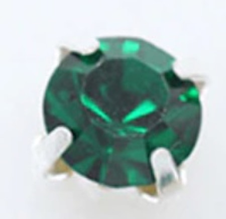 Sew on kristaller emerald 8mm