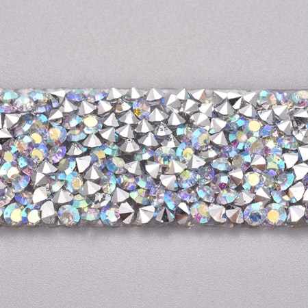 Hotfix strassband crystal AB 20mm, 1dm