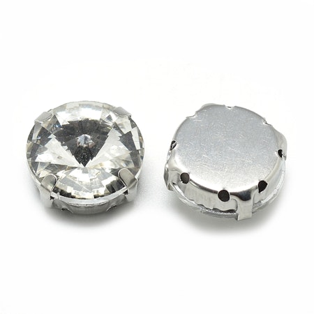 Sew on kristaller Crystal glas 8mm