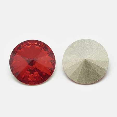 Rhinestone Light Siam, point back 6mm