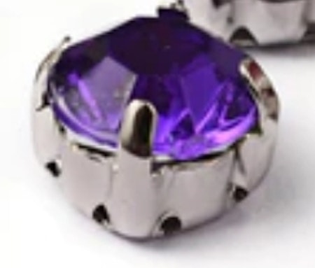 Sew on kristaller purple 8mm
