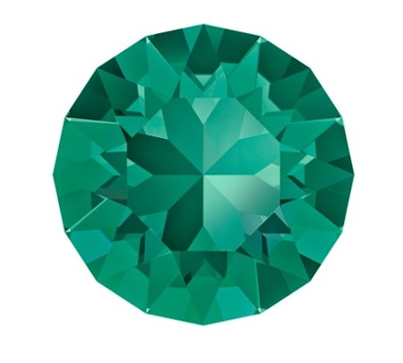 Swarovski 1088 Xirius Chaton Emerald 1st