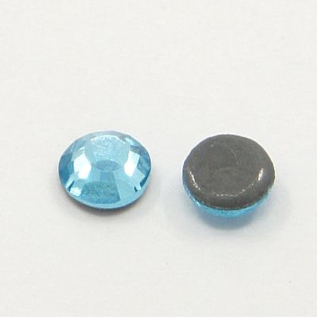 Hotfix rhinestone Aquamarine SS30