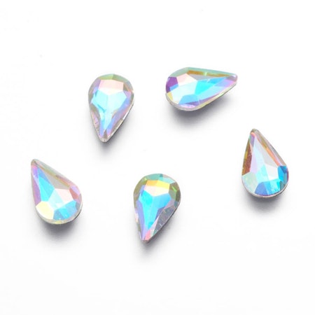 Hotfix rhinestone teardrop clear (1st)