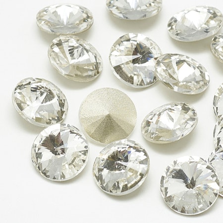 Rhinestone crystal point back 8mm