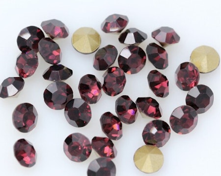 Rhinestones Amethyst point back 10mm 1st