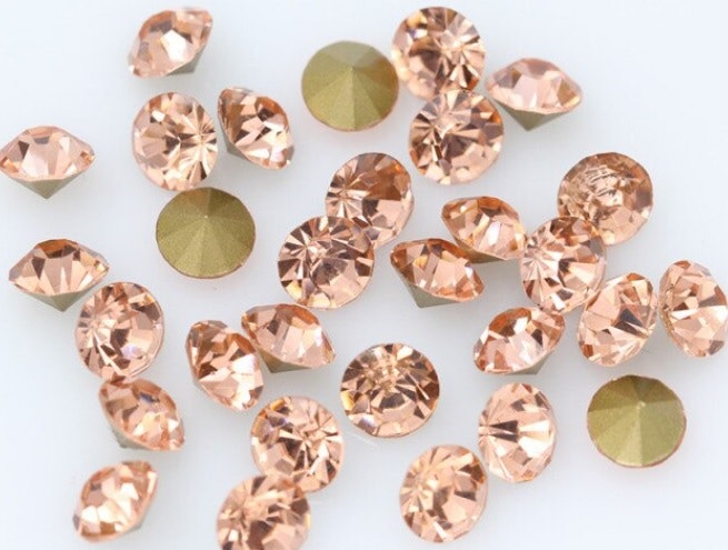 Rhinestones Rosé point back 10mm 1st