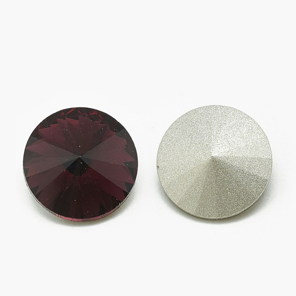 Rhinestone Burgundy, point back 8mm