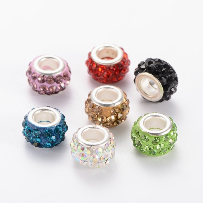 Polymer clay rhinestone 10~12mm