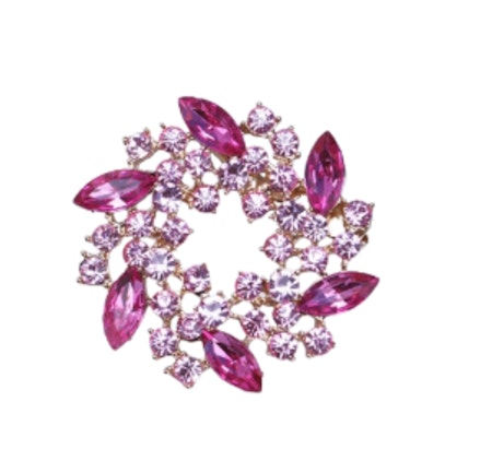 Flower smycke med strass (flera färger)