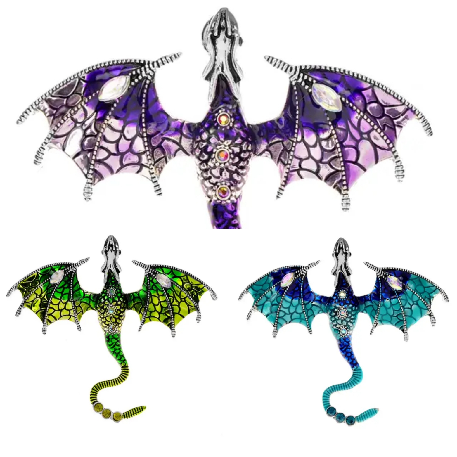 Smycke dragon (flera färger)
